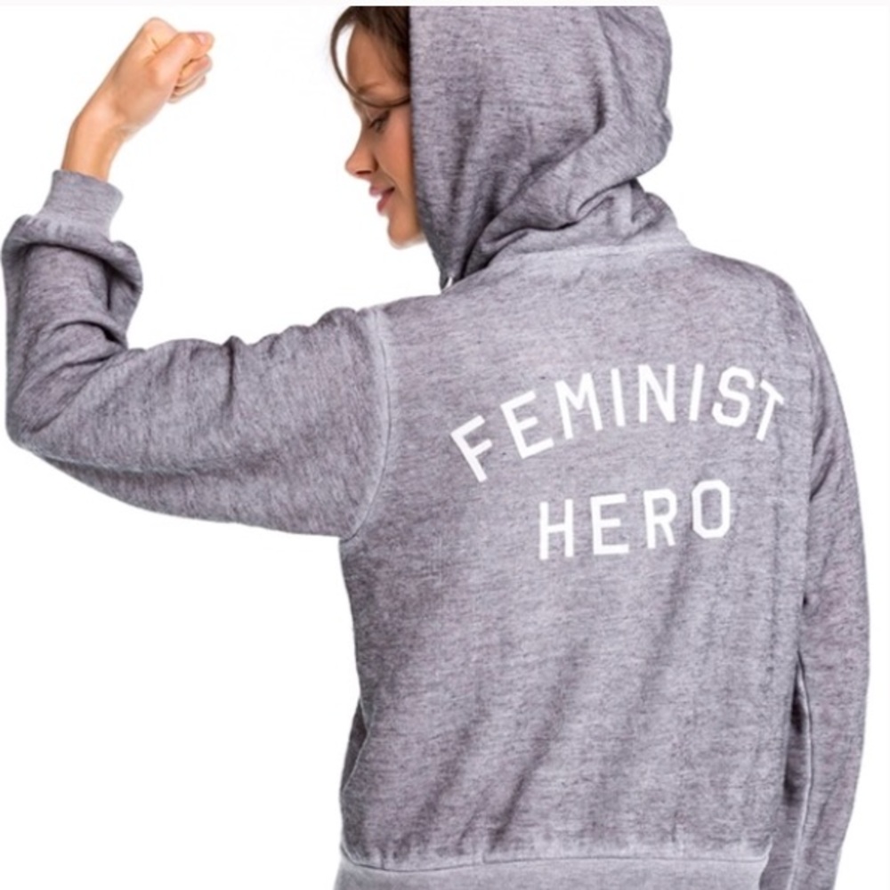 NWT Wildfox  Feminist Hero Regan Zip Hoodie